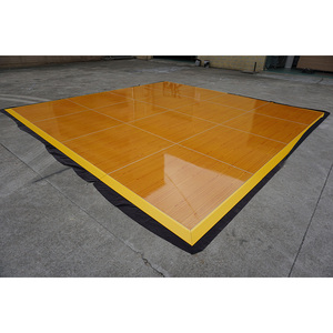 Interlocking high gloss plywood flooring modular dance floor for weddings - Product Image 4