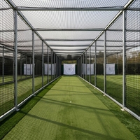 Enceinte de simulation d'entraînement de golf en extérieur, tunnel de frappe de baseball et de cricket pliable, portable, personnalisable et très élastique