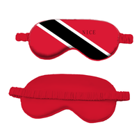 Masque de sommeil portable en soie simulée avec drapeau national personnalisé, idéal pour les voyages d'affaires, les cadeaux et la maison