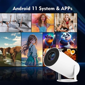 HY300 Pro <span class=keywords><strong>Proyector</strong></span> Portátil Inteligente <span class=keywords><strong>LED</strong></span> Video <span class=keywords><strong>Proyector</strong></span> Mini Quad Core Android 11 Dual Wifi LCD 4K Video 2024 Hogar 8GB 260 Lúmenes - Product Image 5
