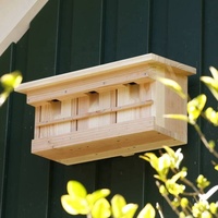 Nichoir à oiseaux suspendu en bois pour 3 oiseaux