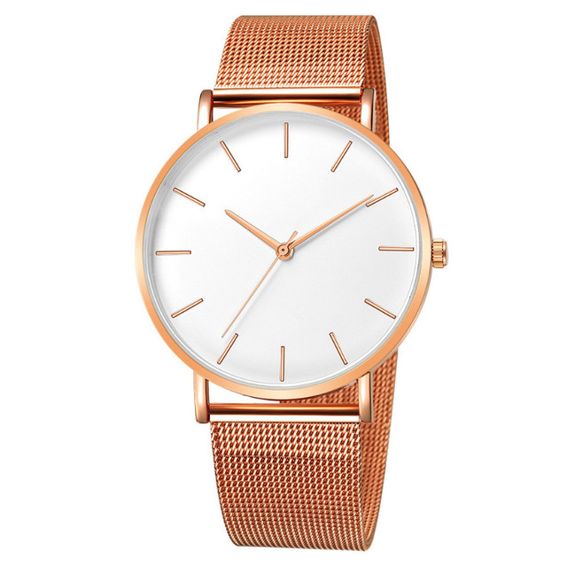 Hot Sale Explosion Model Europe and the United States Simple Fashion Men Luxury Watches Mesh Strap Steel Strap Quartz Watch