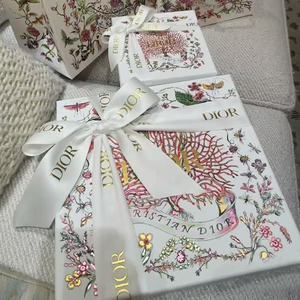 Gran oferta, cinta de regalo decorativa de lujo para venta al por mayor floral, rollo de cinta de embalaje de regalo de diseñador de marca famosa personalizada de 2cm - Product Image 2