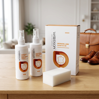 Kit d'entretien du cuir naturel en gros 2x250ml – Nettoyant et protecteur pour cuir, spray imperméabilisant, nettoyant et revitalisant pour cuir lisse