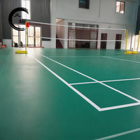 Revêtement de sol sportif en PVC Runsure haute densité, pose directe sur béton pour studio de Taekwondo, faible teneur en COV, Asie du Sud-Est, installation rapide
