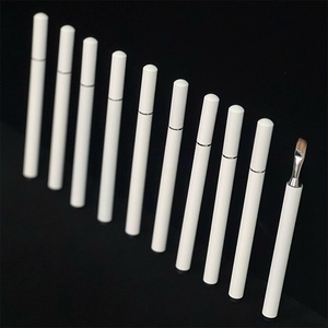 New High-quality UV Nail Gel <b>Brush</b> with Matte White Metal Pen Rod, Exclusive for Nail Salon Wholesale Nail Supplier - Product Image 3