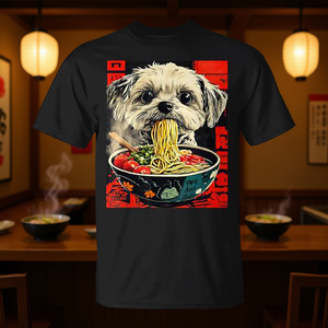 Camiseta Shih Tzu Ramen con diseño de perro japonés Kawaii, unisex, talla para adultos - Product Image 3