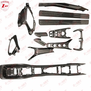 Z-ART Garniture intérieure en fibre de carbone pour Ferrari 488 GTB Spyder 2015-2019, couvre-tableau de bord en fibre de carbone, pièces de style intérieur - Product Image 4