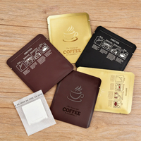 Nouvelle conception, filtre à café à dégoulinement écologique, petit sachet de filtre à café vide, sachet de filtre à café à dégoulinement suspendu, sachets de café à infuser, emballage