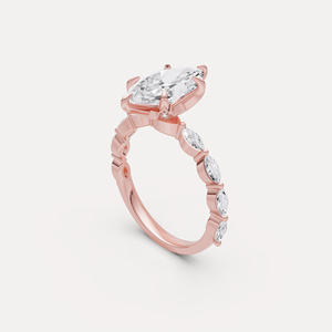 <b>Unique</b> Design Lab Grown Diamond <b>Ring</b> Premium Solitaire <b>Engagement</b> <b>Ring</b> Fine Jewelry for Women Girls Party Use Available For Sale - Product Image 2