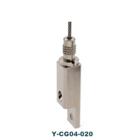 Pince de serrage de câble en cuivre personnalisée OEM pour l'installation d'éclairage, pour assemblages de suspension de lampes en laiton et en cuivre