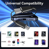 Nuevo Cable USB Tipo C 2 en 1, Cable Doble Tipo C con Carga Rápida PD100W