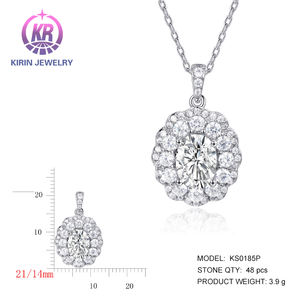 कीरिन कस्टम 0.1ct ph vs1 missanite आकर्षण रोडियम महिला के लिए मोइससानाइट पेटेन्ट - Product Image 2