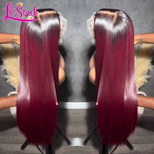 Peluca de Cabello Humano Peruano Liso Natural 12A con Encaje Frontal HD Transparente 13x4 13x6, Nudos Individuales, Sin Pegamento - Product Image 1