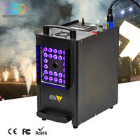 Máquina de Humo LED RGBW DMX512 Inalámbrica de 24x10W, Equipo de Efectos de Niebla Metálica de 2500W para Bodas, Fiestas, DJ, Discotecas y Celebraciones
