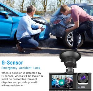 Cámara de Coche con Pantalla de 2.0 Pulgadas, WIFI, Grabación Dual Delantera e Interior, con Audio, 1080P, Grabadora de Video de Seguridad para Vehículos - Product Image 4