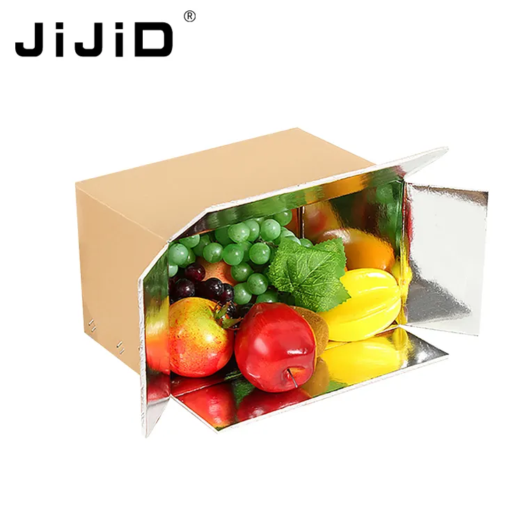 JiJiD Catering Lebensmittel transport boxen Isolier karton/Aluminium folie Falt schaum Isolierte Box für Lebensmittel