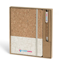 Ensemble de carnets écologiques pour cadeaux promotionnels d'entreprise avec stylo, personnalisation du logo pour les événements de bienvenue, cadeaux d'entreprise