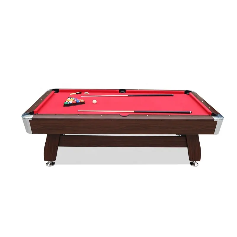 Promoción de venta caliente 6ft 7ft 8ft interior MDF deporte Bola 8 de billar mesa de billar B017