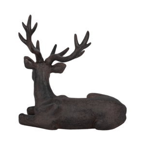 Scultura Decorativa in Resina di Cervo Seduto, Statuetta per Arredamento Casa, Ufficio, Bagno e Soggiorno - Product Image 4