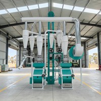 Machine à moudre le grain tout-en-un, à double unité, électrique et automatique, pour la séparation des cœurs de grains et la production de farine