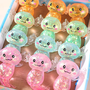Slow Rising Axolotl Squishy Toy - Stretchy Maltose <b>Fidget</b> for Stress Relief, Kawaii Soft Squeeze Sensory Play for Kids & Adults - Product Image 5