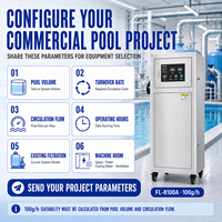 100g Kommerzieller Sauerstoffgenerator PLC Ozongenerator für Schwimmbad-Wasseraufbereitung Desinfektions- und Sanitär-System