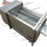 Automatische industriële fruit- en groentewasmachine Cassave Gember Aardappel Schilfuncties SUS304 Hoge efficiëntie 500-2000kg/u