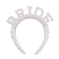 En gros, Écharpe de future mariée, Bandeau et Voile en tissu satiné avec motif Flatcar pour décorations de mariage et de fête de remise des diplômes