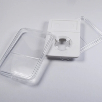Boîte de rangement pour pièces de monnaie en plastique avec insert en TPE TPU blanc transparent carré Capsules à ultrasons pour pièces de monnaie
