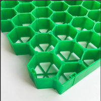 Grille de gazon en nid d'abeille HDPE à prix avantageux, moderne, pour aménagement paysager, gravier, pavés, pour parking de voitures, emboîtable