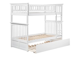 Bán Buôn Trẻ Em Đồ Nội Thất Phòng Ngủ Gỗ Rắn Không Có Nệm Thiết Kế Tối Giản Đôi Trẻ Em Ba Giường Tầng Với Trượt Và Cầu Thang - Product Image 4