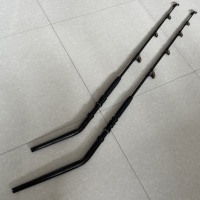 Canne à pêche à la traîne SEHOO en fibre de carbone pour gros gibier, canne à pêche en mer robuste à poignée courbée avec guides à rouleaux, personnalisable OEM