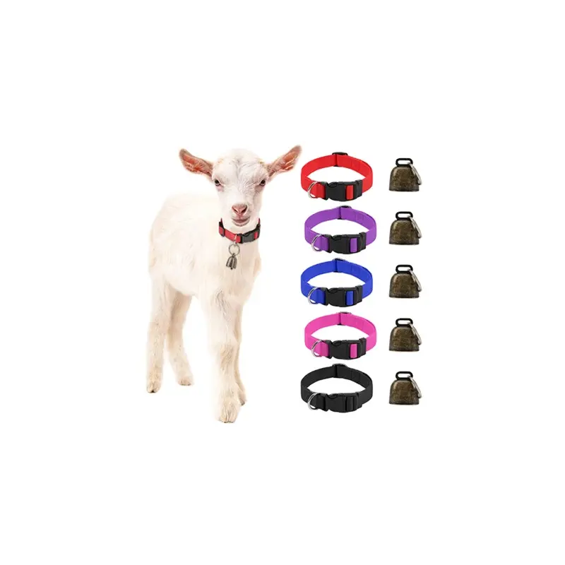 High Quality Wholesale Europe Christmas Goat Sheep Cow Accessories Collars With Bells Farm Animal Iron Cow Bell Collars