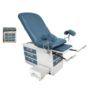 Tempat tidur ujian ginekologi baja gaya baru dengan laci kabinet meja ujian Gyn Ob dengan pengaduk - Product Image 2