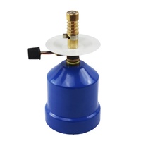 Briquet torche en laiton portable, pistolet à flamme pour le camping en plein air, pour la soudure au gaz butane utilisant une bouteille de gaz de 190 g, boîte métallique