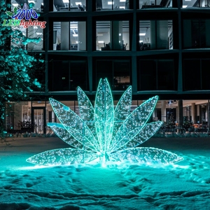 في الهواء الطلق عيد الميلاد هالوين أدى ديكورات عزر 3D أضواء زهرة اللوتس العملاقة لمراكز التسوق حفلات الزفاف المناظر الطبيعية IP65 تصنيف - Product Image 5