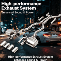 Ensemble d'échappement Catback en acier inoxydable à soupapes, son exceptionnel, accessoires de silencieux de rechange pour BMW G87 M2 Sport, tuning de véhicule