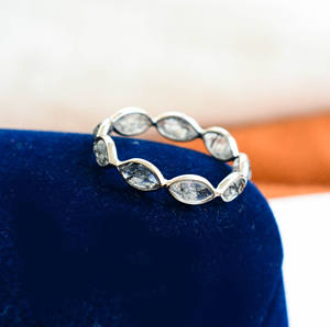 Anillo Marquise de Plata de Ley 925 con Rutilo Negro Vena de Medianoche 2026, de Gran Venta, para Mujer, Usado por Exportadores - Product Image 5