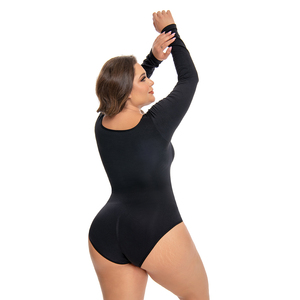 <span class=keywords><strong>Body</strong></span> Modellante Integrale Senza Cuciture ad Alta Elasticità con Forte Compressione e Maniche Lunghe, Corsetto Modellante per Ragazze - Product Image 6
