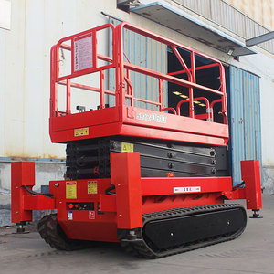 Plataforma Elevadora de Tijera Todoterreno de 320 kg y 500 kg con Nivelación de un Solo Toque - Product Image 4