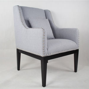 Poltrona dal Design Accattivante per Soggiorno in Blu Navy Chiaro - Product Image 5