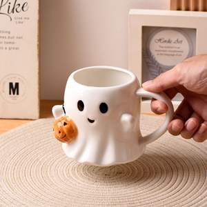 OEM ODM nuevo creativo en relieve elfo tazas de café de cerámica hecho a mano personalizado clásico dolomita <span class=keywords><strong>taza</strong></span> de leche <span class=keywords><strong>Halloween</strong></span> <span class=keywords><strong>Taza</strong></span> de cerámica para regalo - Product Image 1
