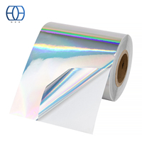 Rouleau d'autocollants en PP laser, étiquette adhésive holographique, étanche, sceau de sécurité personnalisé, autocollant holographique pour l'emballage