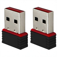 Adaptador WiFi USB 2.0 Externo de 150Mbps, Banda Única de 2.4GHz, Compatible con Windows 10, No Requiere Controlador