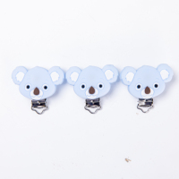 Clips porte-sucette en forme de Koala en métal et silicone pour bébé