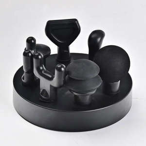 <span class=keywords><strong>Mini</strong></span> Pistola de Masaje Silenciosa con 6 Cabezales, Adaptador Terapéutico, Calor, Percusión de Tejido Profundo, Vibrador Silencioso para Aplicación Corporal - Product Image 4