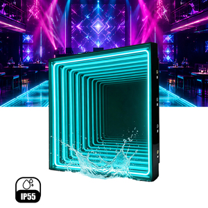 Panneau de sol de danse <span class=keywords><strong>LED</strong></span> RGB 50x50cm, portable, sans fil, magnétique, pour mariage, fête, boîte de nuit, DJ, discothèque - Product Image 1