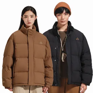 PELLIOT down men and women unisex new thickened warm winter stand-up collar loose winter 650 fill goose down jacket coat
