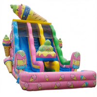 Toboggan gonflable géant en PVC commercial, château gonflable géant, toboggan pour enfants, location pour fêtes en plein air, équipement de parc d'attractions